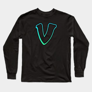 Letter V - Outline Long Sleeve T-Shirt